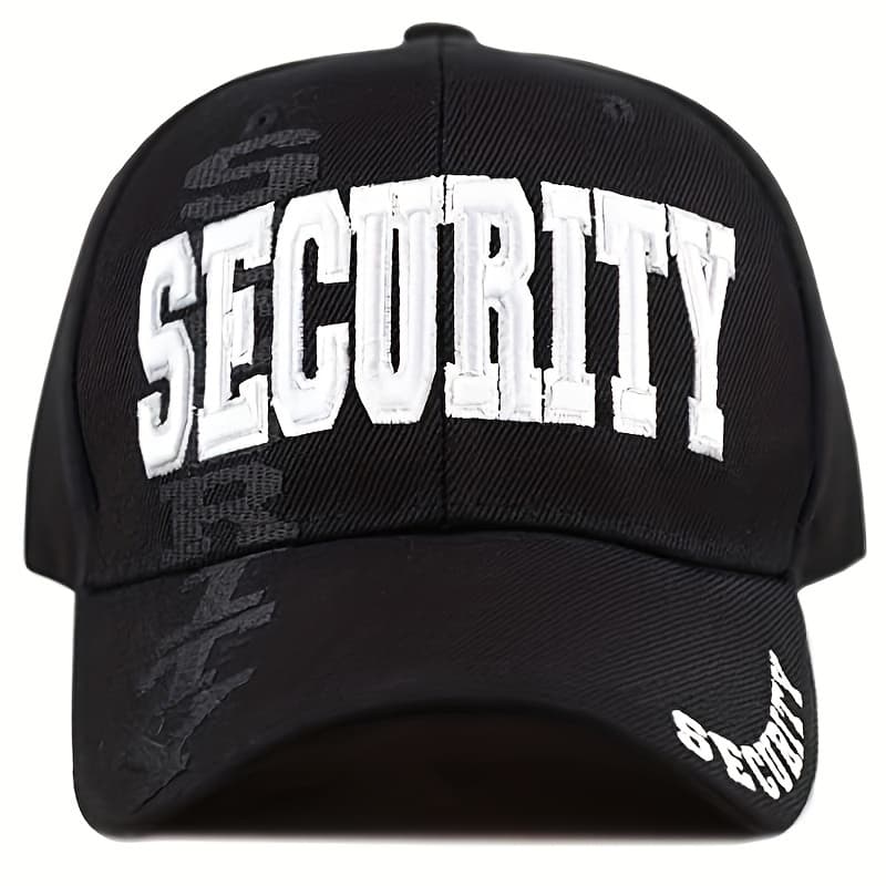 TEMU 1pc "security" Embroidered Baseball , For Gifts