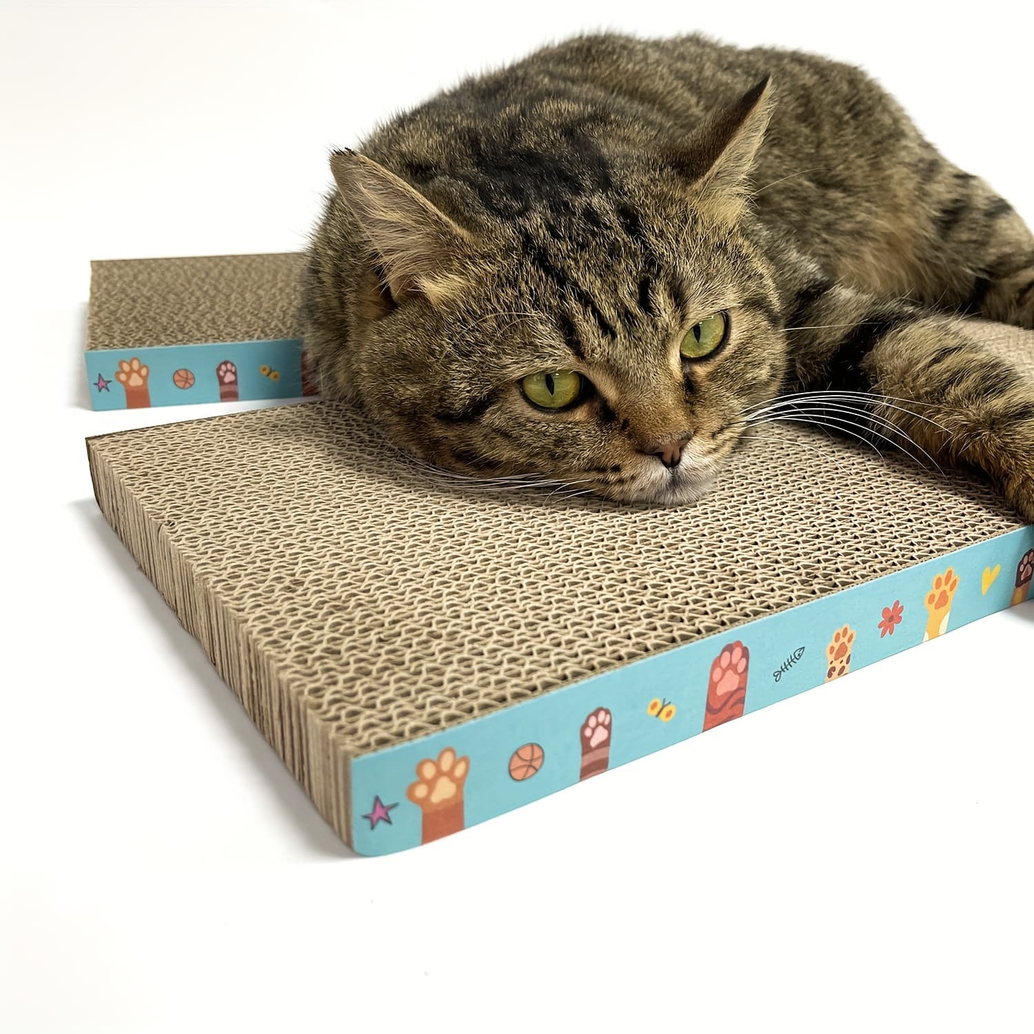 TEMU 1 Reversible Cardboard Cat Scratching Pad Designed For Indoor Cats And Kittens, Helping To Your Furniture