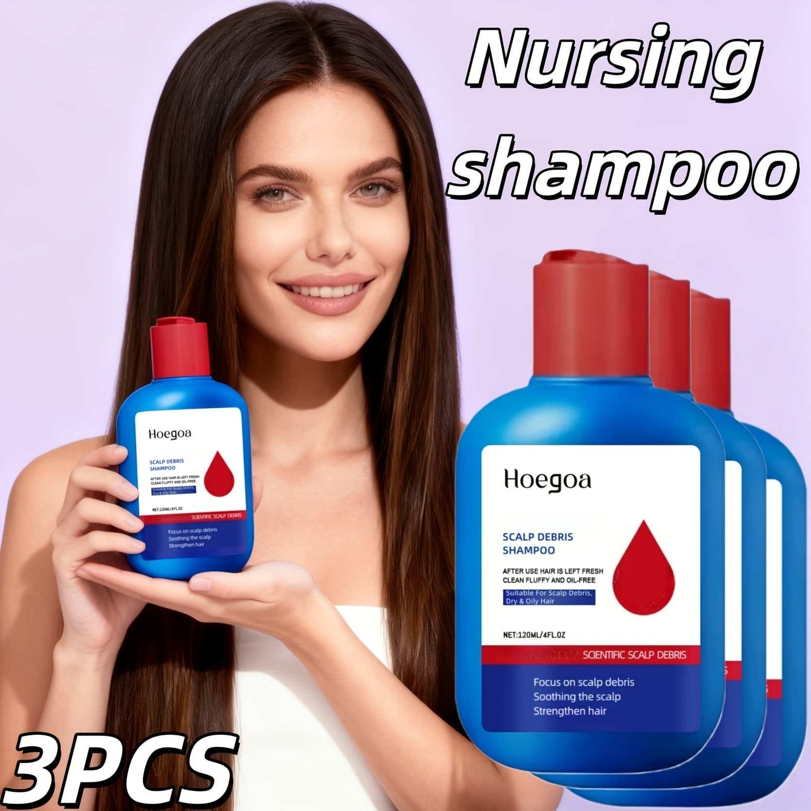 TEMU 3pcs, Scalp Shampoo, Containing Aloe Vera& Flavescens Extract- Sulfide Formula For Sensitive Scalp, Oily Hair& , Moisturizing& Cleansing, & , Safe For Sensitive Light, .