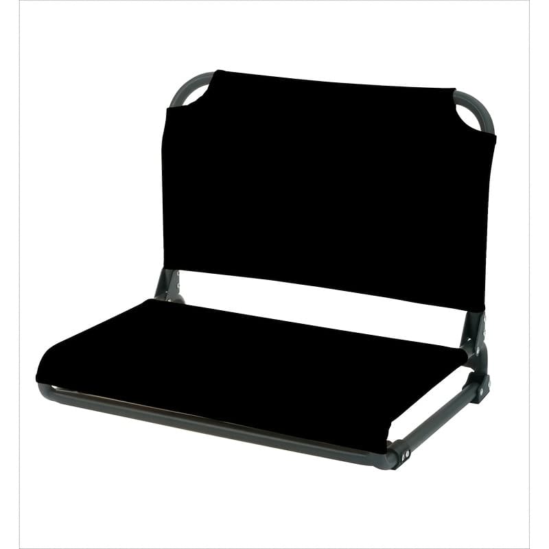 TEMU 2-in-1 Folding With Back And Cushion | Portable, Wide, Ergonomic, Foldable, Stainless , Pvc Material, 225lbs Capacity For Sports Events And Outdoor Camping