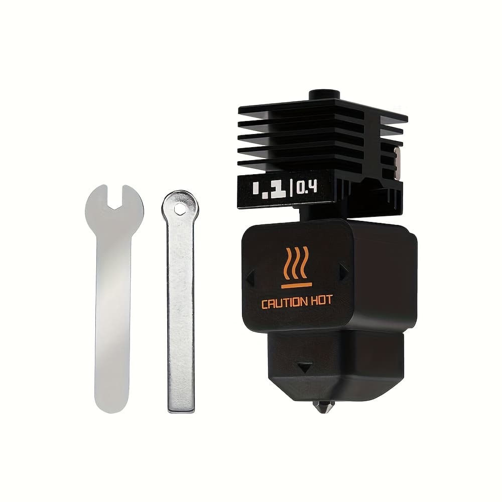 TEMU H2d H2s Hotend Kit With 0.2/0.4/0.6/0.8mm Hardened Steel Nozzle Replace Hotend Kit For Bambu H2d/h2s A1/a1mini