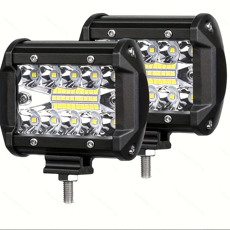 TEMU 2 Led Pods With 120w Led Light Strips And 12000lm Spotlights, With Off-road Lights, 3 Of Led Work Lights, Truck Driving Fog Lights, Atv Utv Suv Boat Lights