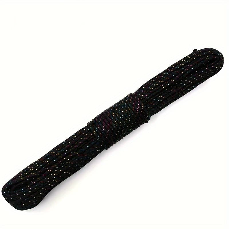 TEMU 1 Roll Of Multifunctional 7-core 4mm Braided Rope, 50 Feet/100 Feet, Without Magnesium Bars/flint, Suitable For Diy Crafts, Camping, Tent Maintenance