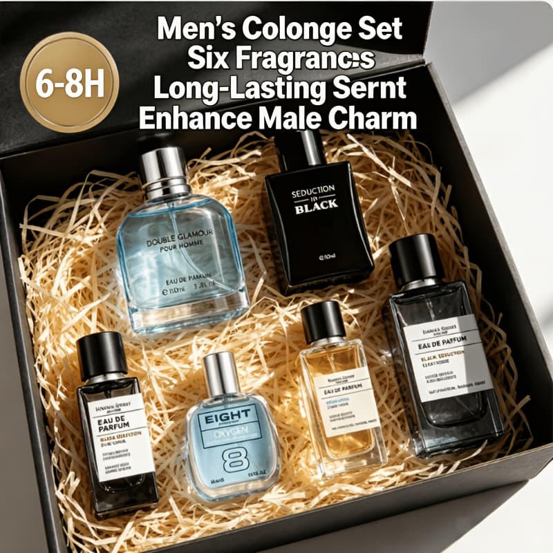TEMU Gift Set, Surprise Random Single Bottle, 6 Scents: /aquatic/citrus & More, Long-lasting Fragrance, Boost Charm, Ideal For Daily Life & Dates, Perfect Gift For Him