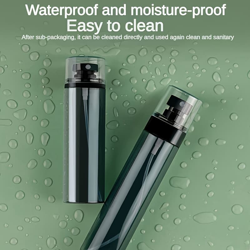 TEMU A Pair Of Reusable Spray Containers That Deliver A Mist, Ideal For Applying Alcohol , Styling Hair, Cleaning, For Plants, And Skincare. Are Convenient For Travel And Easy To Clean