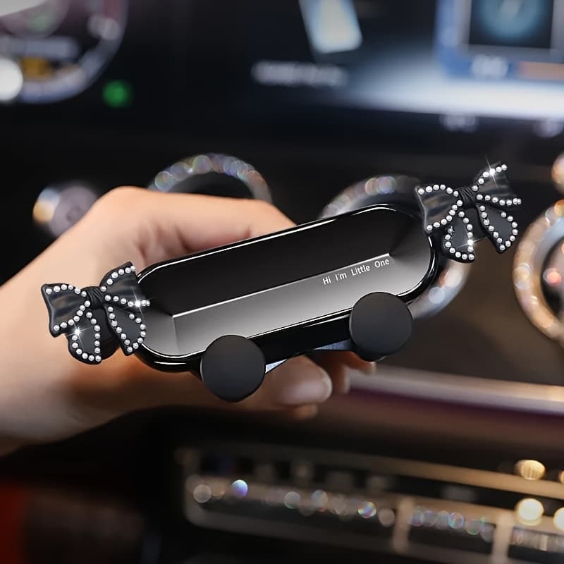TEMU Chic Car Phone Holder - Cute & Stylish Mount For Women, Fit Vehicle Accessory