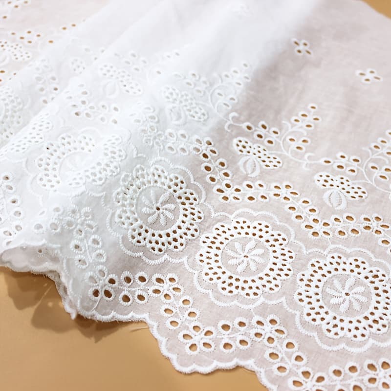 TEMU Embroidery Lace Width 33cm Sewing Clothing Curtain Additions Decoration