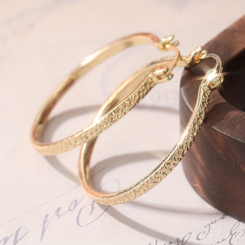 TEMU Extra Large Filled Hoop Earrings