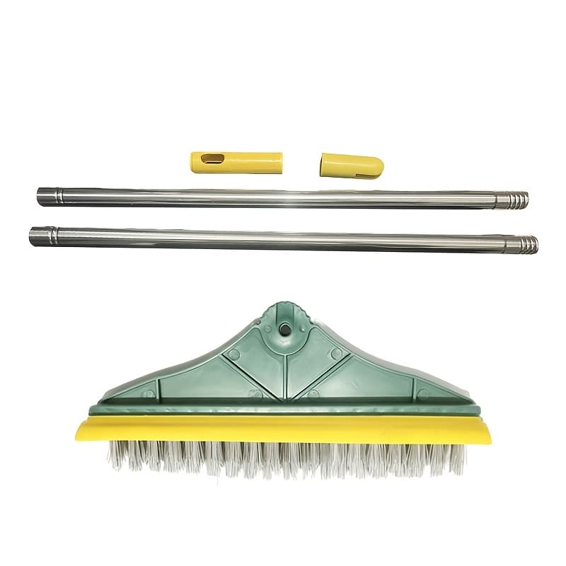 TEMU -one Stiff-bristle Floor & Tile Brush, Oversized Portable Manual Scrubber For Bathroom, Kitchen, Living Room. Durable Plastic Brush Reaches Narrow Spaces & Corners.