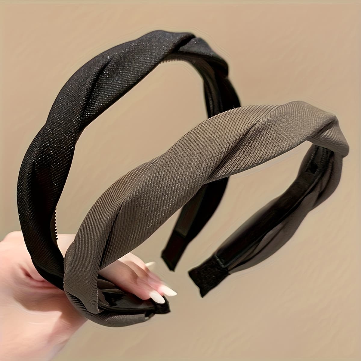 TEMU 2pcs Women's Hair Clips, Headbands, Accessories, Hair Ties, High-end Stylish Fashion Hair Clips, Face-washing Hair Clips