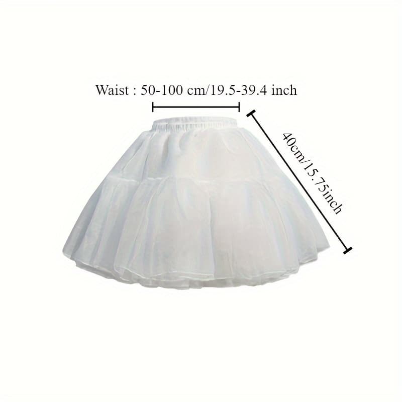 TEMU A Four-layer Soft Tulle Petticoat For Daily Wear, Designed For A Soft Cosplay In The Lolita Style