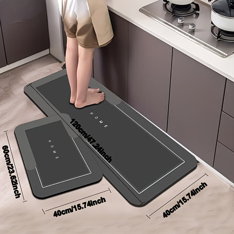 TEMU 2pcs , Super Absorbent Diatomaceous Mats - Non-slip, Fast Drying, Suitable For Bathroom And Living Room/ Kitchen, , Best Gift .