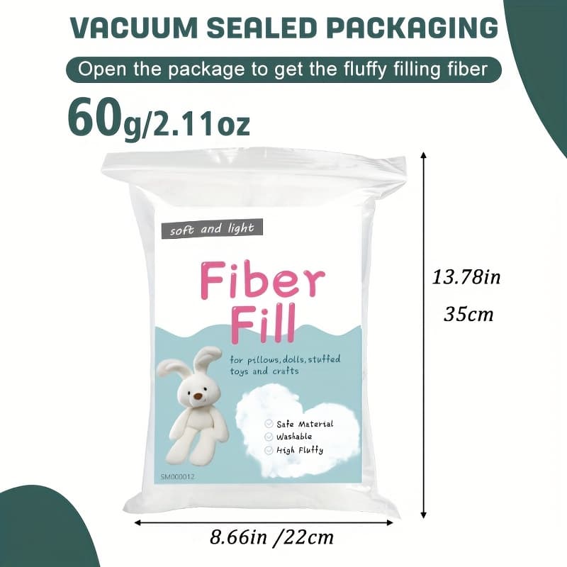 TEMU Polyester Fiber, Polyester Fiber Fill, Pillow Stuffing, Stuffed Animal Filling, Cushion Stuffing, High Fill Fiber For Stuffed Crafts