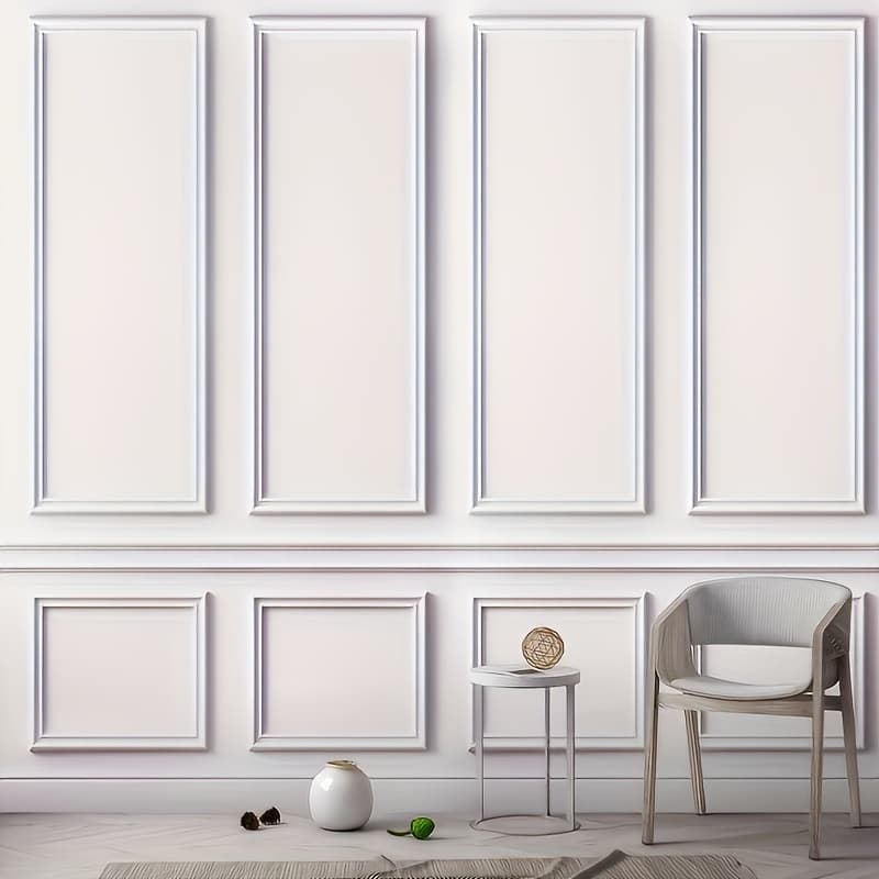 TEMU 1 Roll Elegant Self-adhesive Pvc Trim Strip - Flexible And For Walls, Floors And Cabinets, 3.3 Ft Long, European Style Home Decor, Floor Decor | European Style | Mold, Wall And Floor Decor