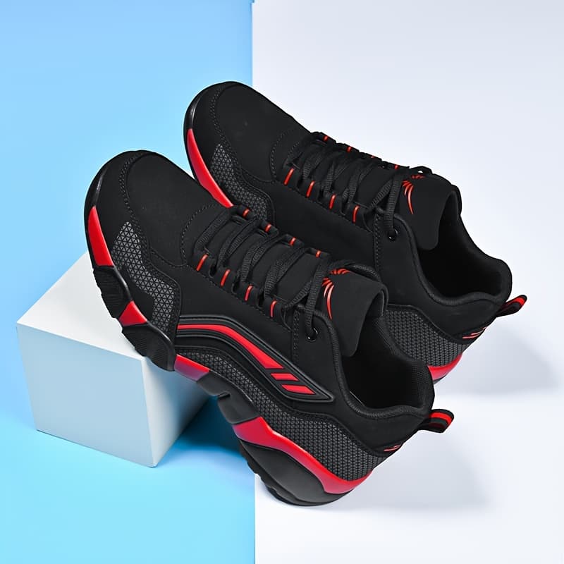 TEMU Men's Casual Tennis/walking Shoes: Slip-on Gym & Travel, Comfortable Anti-slip, Breathable Textile/synthetic, Rubber Sole, Lace-up, Versatile Stylish, Sizes 39-48