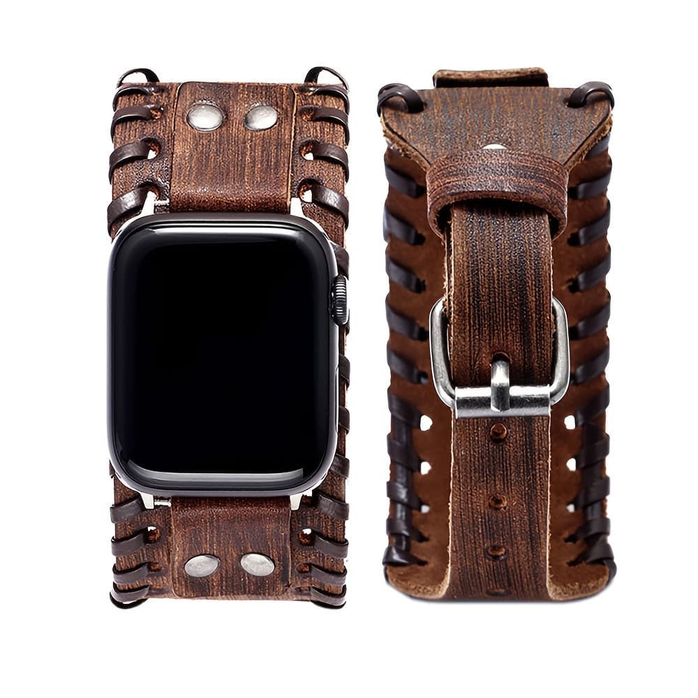 TEMU Watch With This Stylish Punk Watchband - Compatible With Smart Watch 10 6 Se 5 4 3 Band For Iwatch 38/40/41/42/44/45/46/49mm Watch Strap