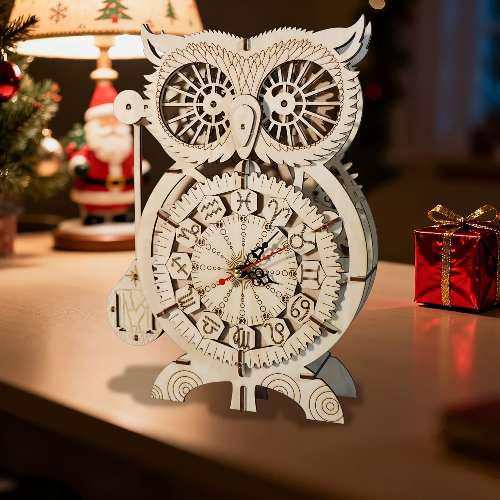TEMU Owl Clock 3d Wooden Puzzle Model Kits To Build Wooden Construction Handmade Craft Unique Christmas Gift