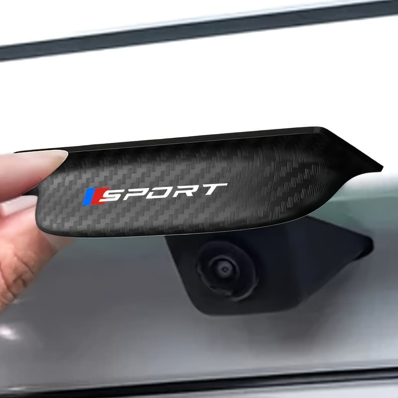TEMU 1pc 360-degree Rearview Camera Protection Cover - Red And , Suitable For Sedans, Suv And Trucks - Enhances Visibility And Impact Resistance Protection, Providing For Rearview/backup Cameras