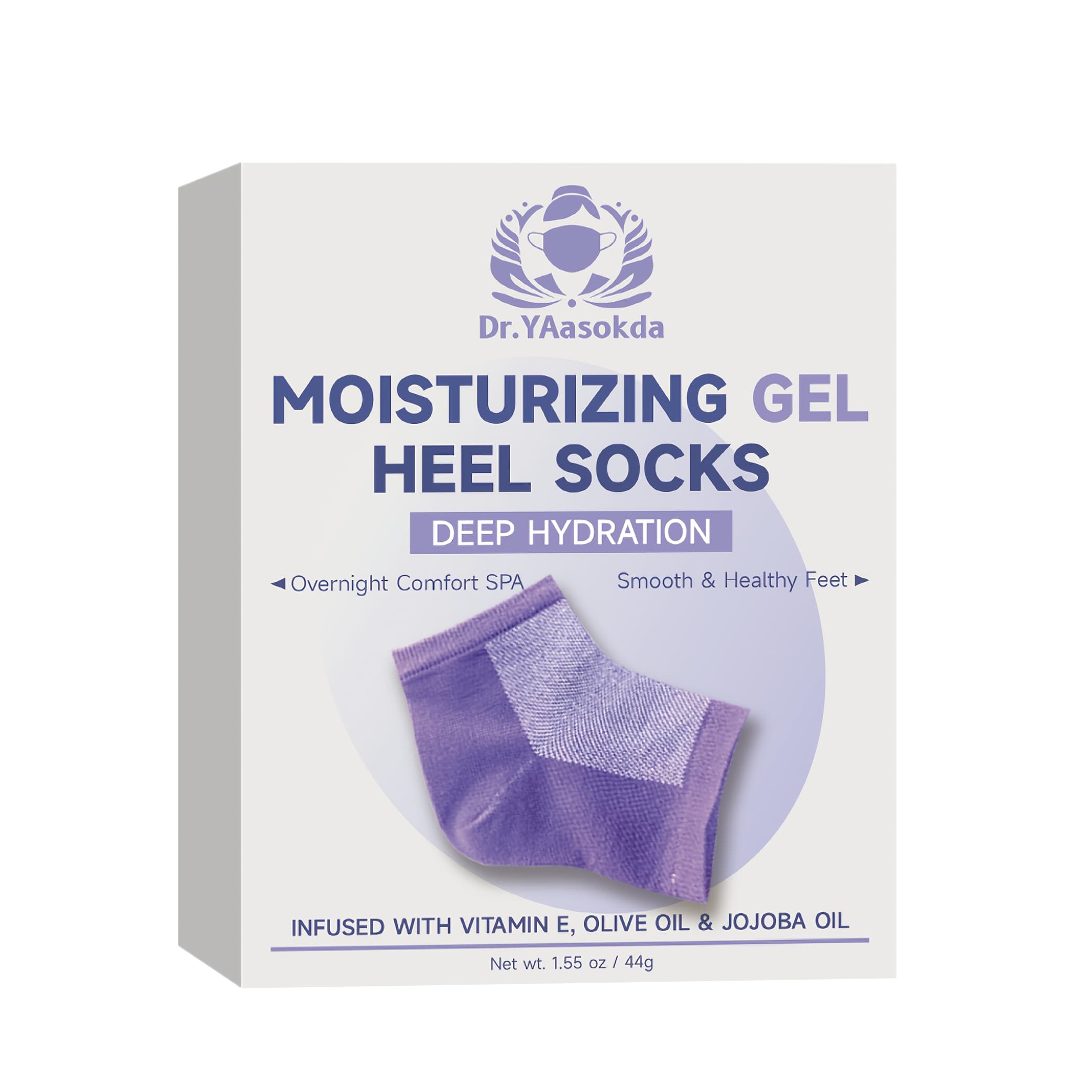 TEMU Soft-feel Gel Heel Moisture Socks For Supporting Deep Nourishment, Enhancing Heel Smoothness, And A Protective Layer That Improve Dry, Rough Skin During Foot Care