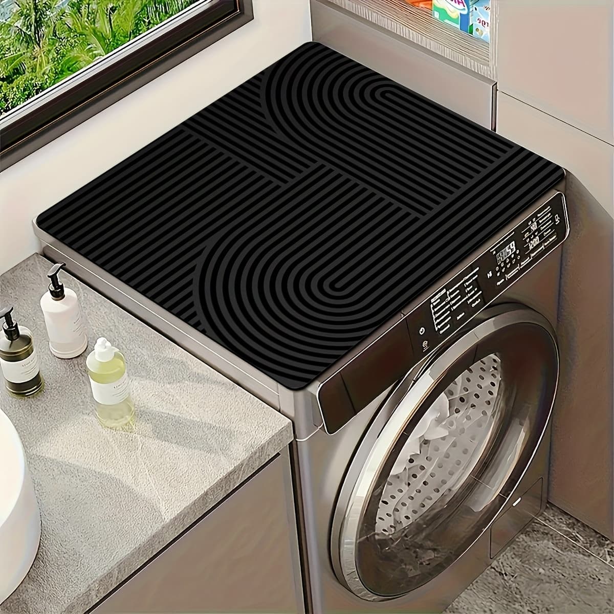 TEMU Household Washing Machine Anti-slip Mat, Kitchen Drainage Mat, Diatomite Desktop Absorbent Mat, Simple Heat Insulation Pad