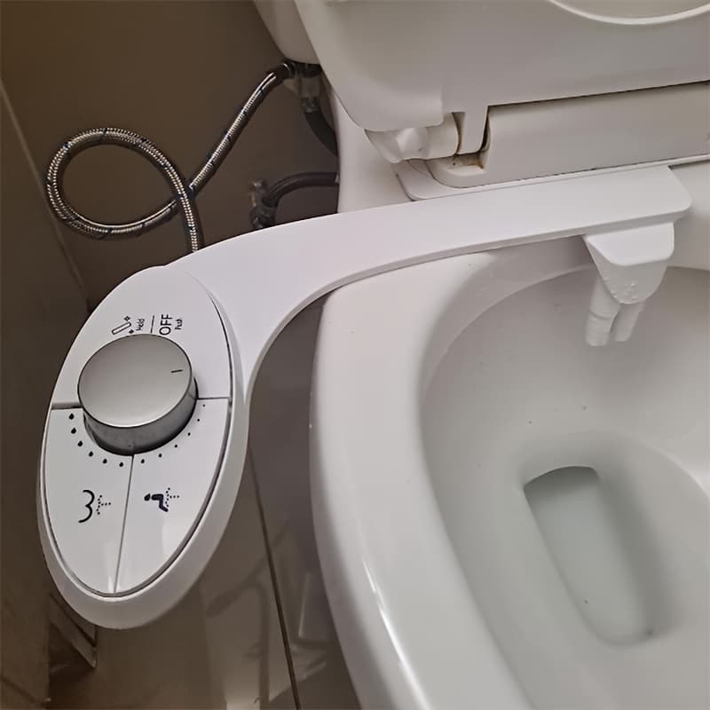TEMU Bidet Attachment For Toilet - Effortless Non-electric Self-cleaning Dual Retractable Nozzles Bidets Toilet Seat, Adjustable Water Water Sprayer