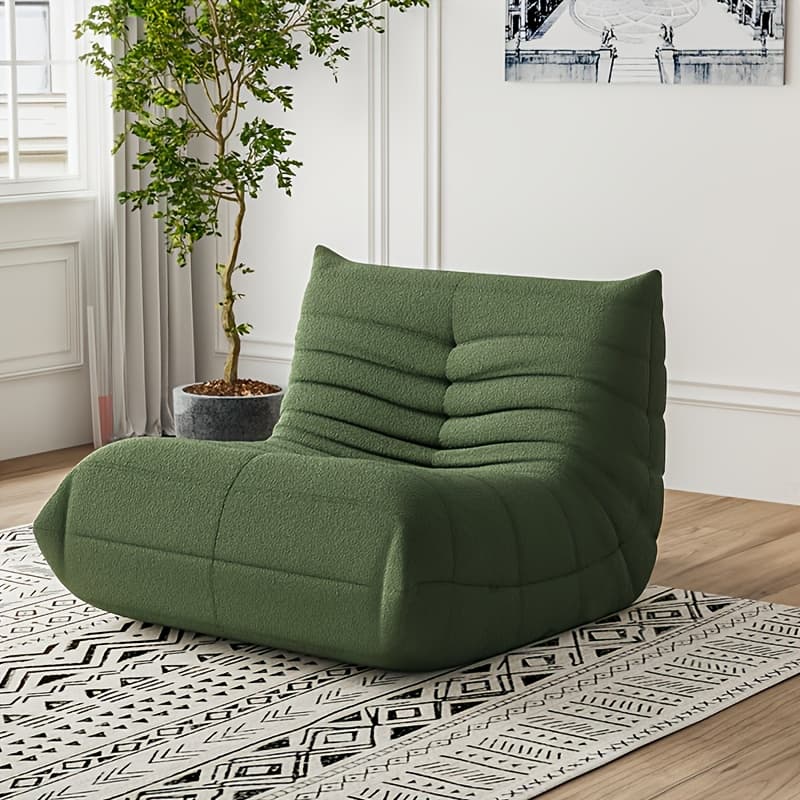 TEMU Beanbag Sofa Chairs, Modern And Comfortable Beanbag Chairs, Floor-length Couple Sofas, Armless Soft Sofa Beds, Teddy Tatami, Suitable For Room Types, Game Rooms, And Rooms. Flexible Placement