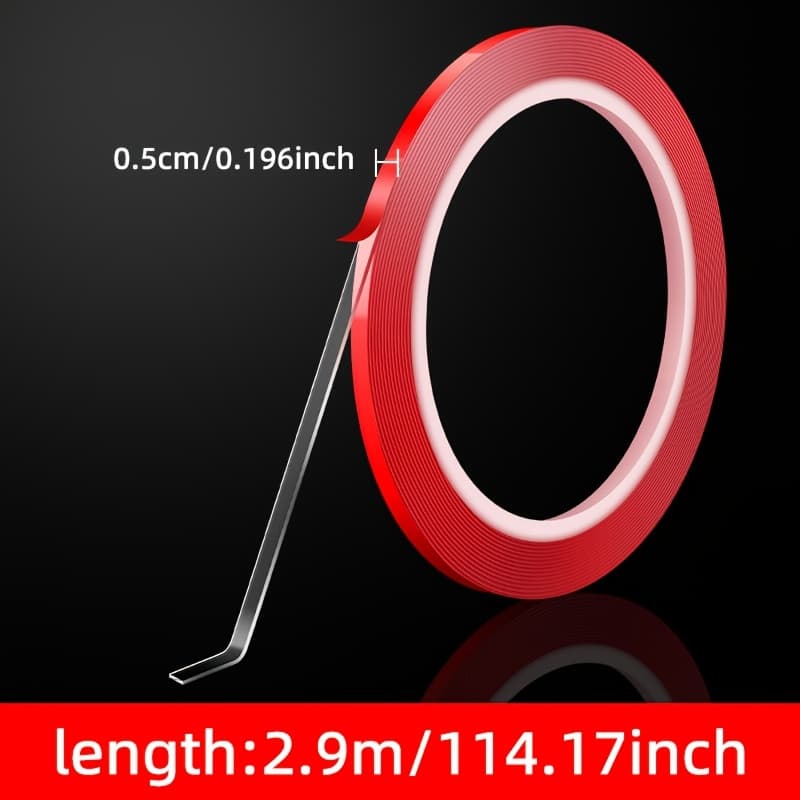 TEMU Self-adhesive Tape For Led Strip Lights, Designed For Strong, Residue-free Attachment Of Transparent Nano Glue For Outdoor Cob Light Strips