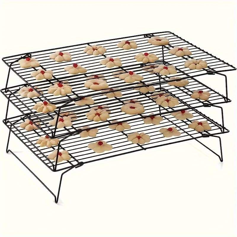 TEMU Set Of 3, Collapsible And Stackable Cooling Racks For Baking, Essential Kitchen Tools And Gadgets, Perfect For Father's Day Gifts