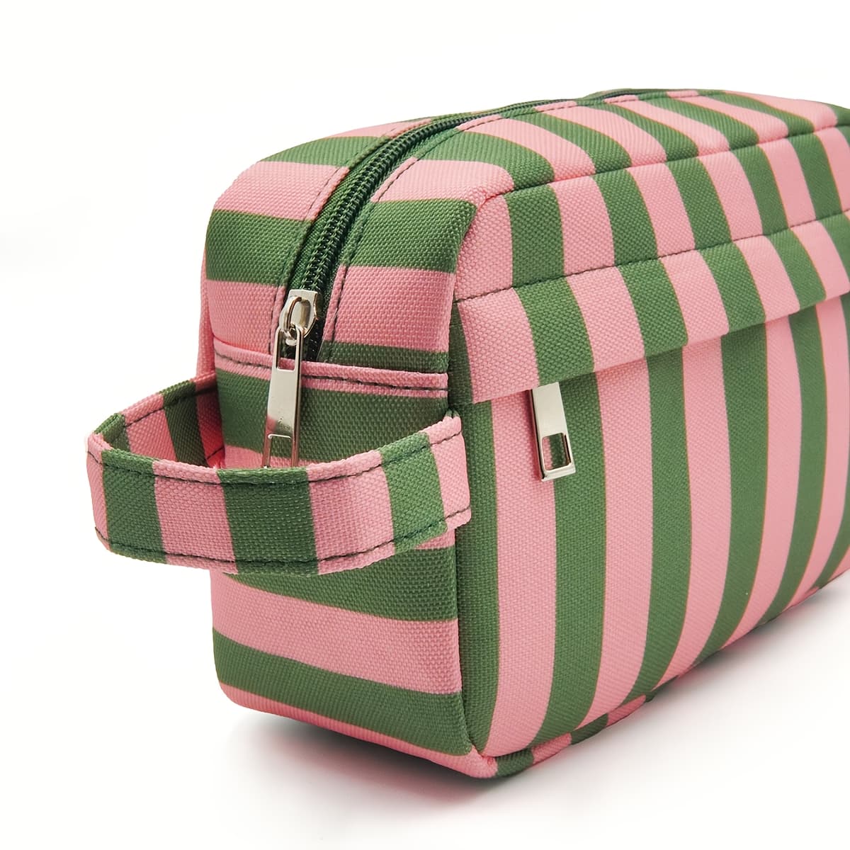 TEMU A Easy And Stylish Striped Zipper Storage Bag, Suitable For Organizing Cosmetics And Toiletries, Convenient For Travel And Business Trips, Making It An Ideal Gift For On Holidays And Birthdays