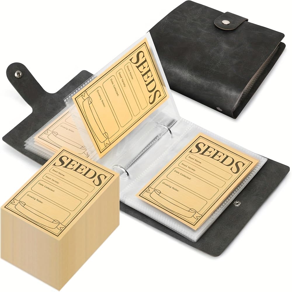 TEMU 1set Of Garden Seed Storage And Organization Toolkit, Including 50 Self Sealing Seed Envelopes And 25 Storage Partitions, Themed Around , Father's Day, Birthdays, And Anniversaries.