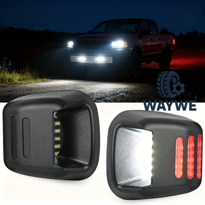 TEMU License Plate Lights Compatible With 2007 2008 2009 2010 2011 2012 2013 2014 2015 2016 2017 2018 2019 2020 2021 For Frontier Navara D40 2007-2015 With Red Oled Neon Tube