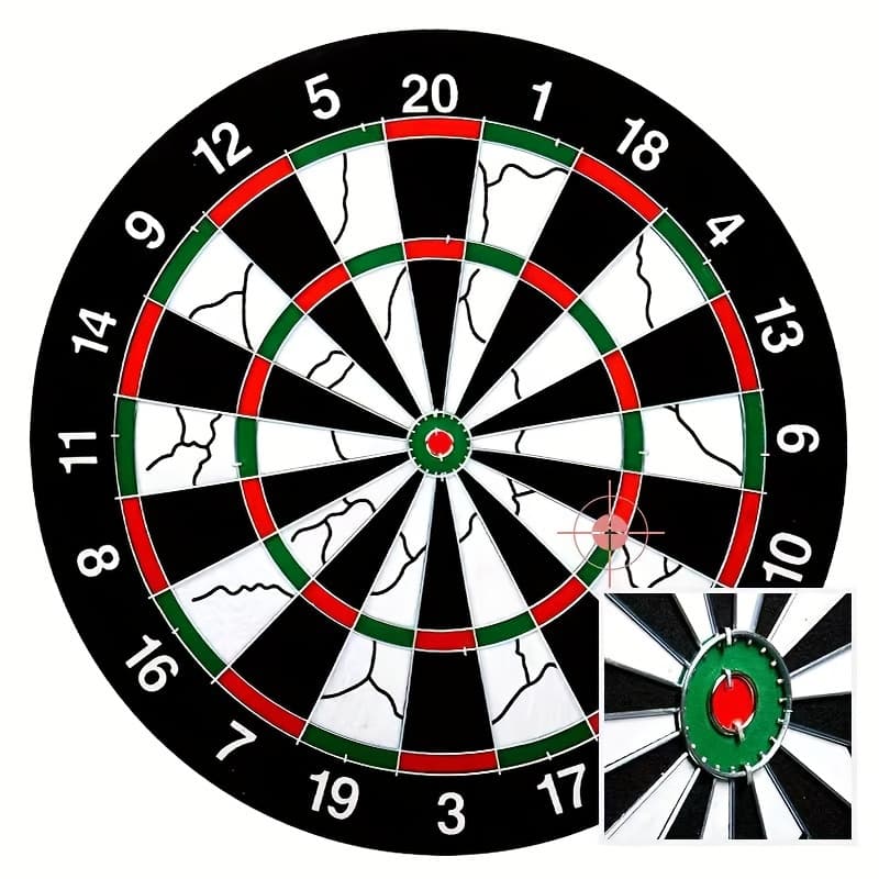 TEMU 17-inch Dart Board And 6 Dart Sets