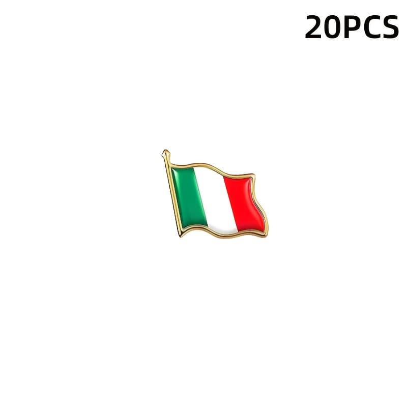 TEMU 20 Italian Flag Brooch Additions