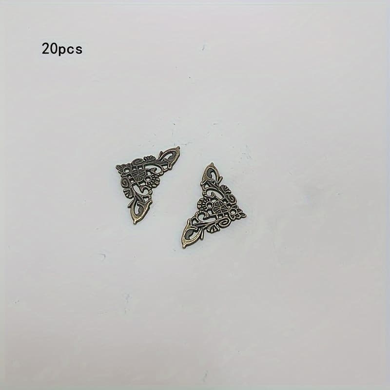 TEMU Set Of 20 Antique Bronze Metal Corner Protectors For Furniture And Crafts - That Are