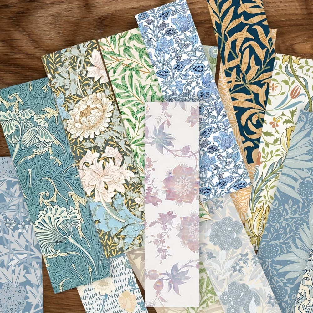 TEMU 30pcs Floral Bookmarks Niche Premium Student Book Stationery Hand Account Decoration Card Reading Book Clip