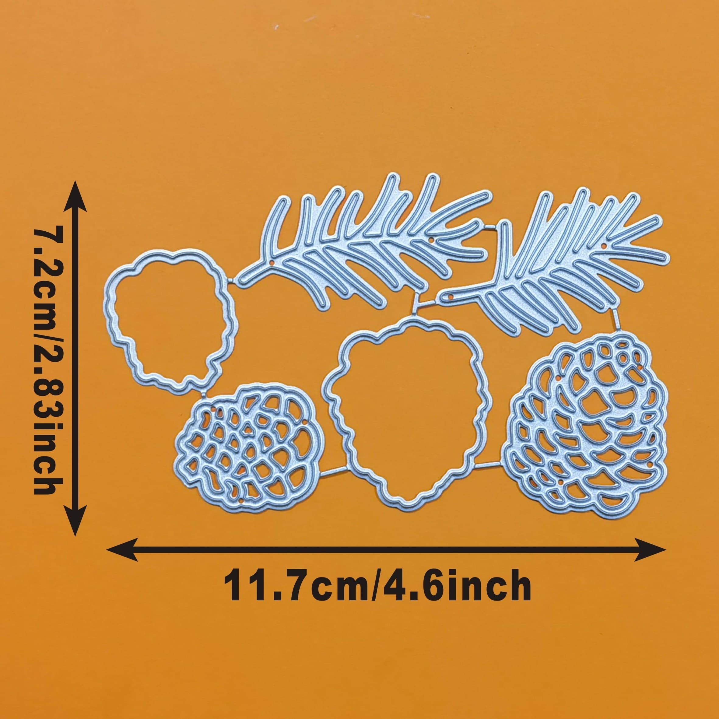 TEMU Single Piece Pine Cone Duet Craft Metal Cutting Die Suitable For Card Making