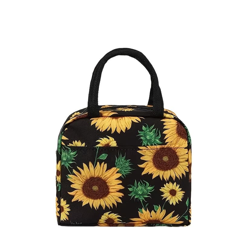 TEMU Lunch Bag, Insulated, Portable Lunch Box Bag, Large Capacity, Aluminum Foil, Thickened, Bento Bag, For Work, Travel, School, Picnic, Insulated And Refrigerated Bag, Non-food Contact