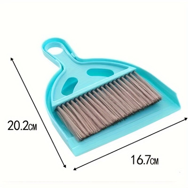 TEMU Desktop Small Broom Dustpan Set Windows Crevices Cleaning Kitchen Stove Cleaning