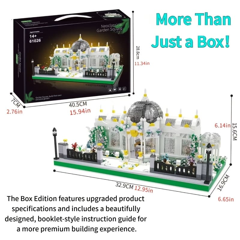 TEMU 6700pcs Garden Building Blocks Set, Advanced Micro-landscape Architecture Model, Complex Construction Kit For Adults 14+, Christmas Gift, Halloween Gift Idea, Birthday Present For Collectors