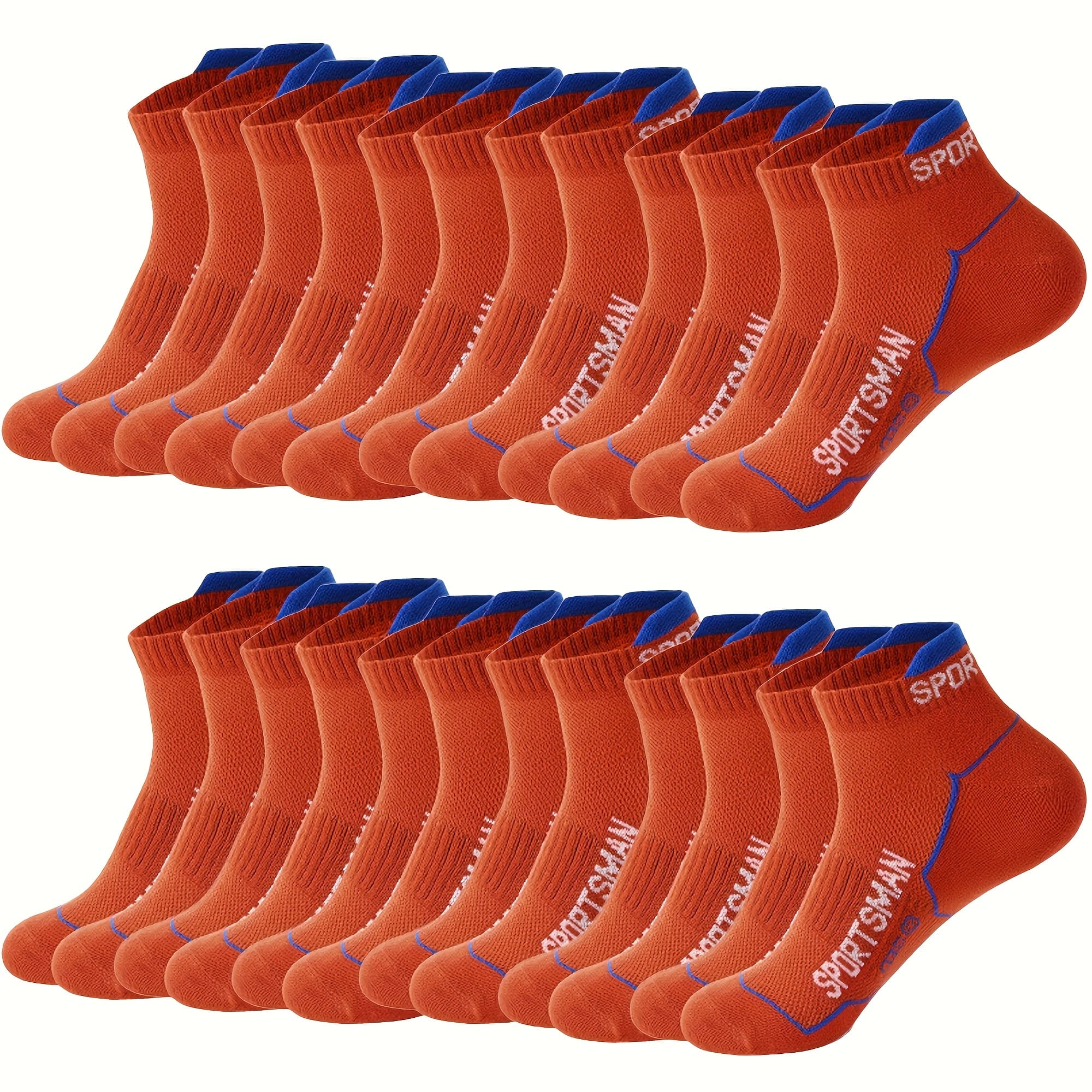 TEMU 12-pair Men's Short Socks, Athletic Mesh Running Socks, Sweat-absorbing Low-cut Casual Socks, Socks, Sweat-resistant