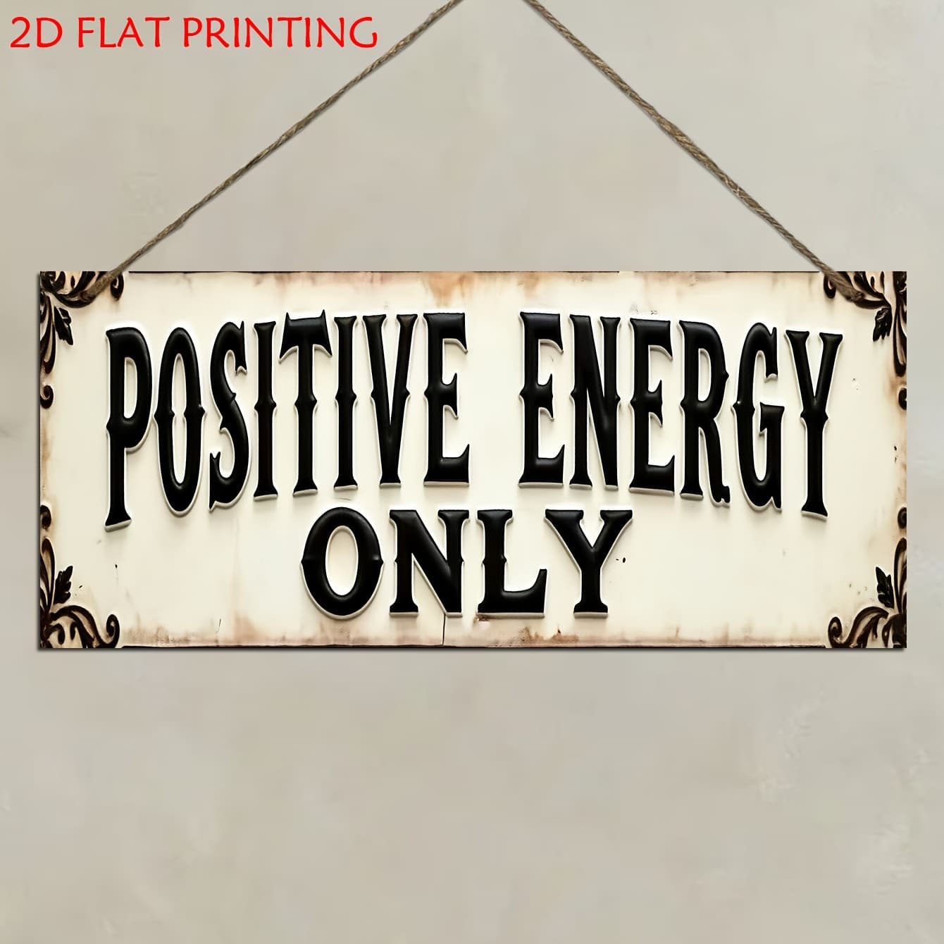 TEMU 2d Flat, 1pc Wooden Decorative Sign & Plaque, "" Vintage Wall Sign, For Living Room, Bedroom, Kitchen, Office, Entryway Decor, Positive Affirmation Wall, Unique Gift, 2d Flat