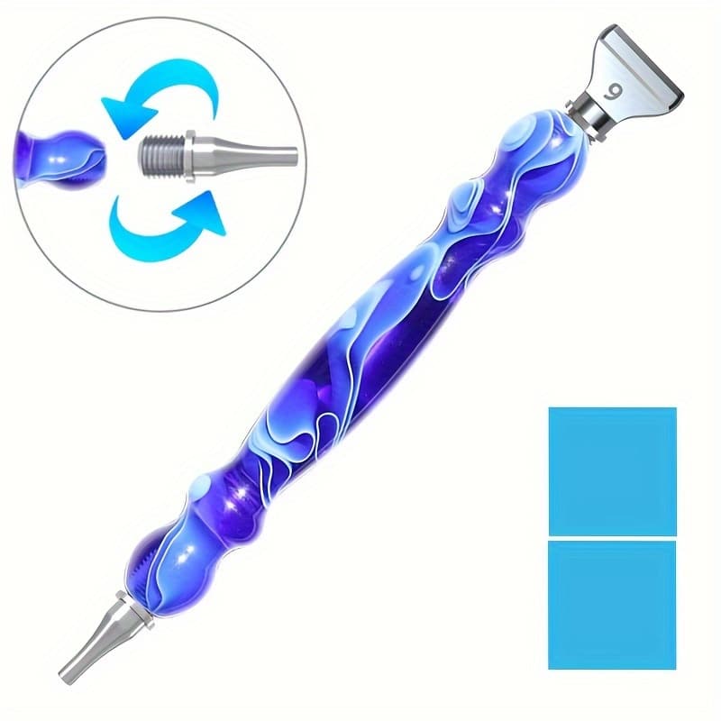 TEMU Point Drill Pen Set, 2/6pcs Pen Tip Set, Diamond Painting Pen Kits, Metal Replacement Tip Threaded Pen Heads, Pickup Tool Pen Nail Art Tools 5d Diamond Painting Additions Craft Tools