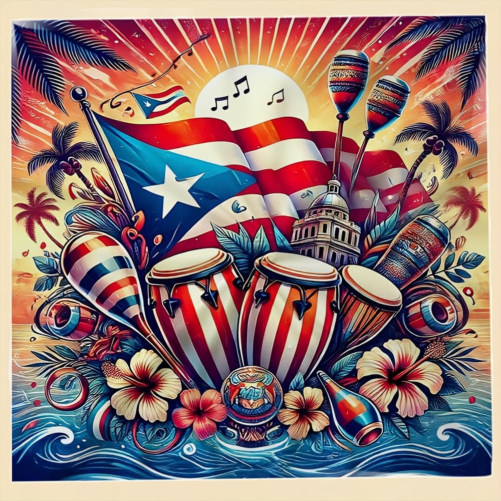 TEMU Women's & Unisex Puerto Rican-themed Headscarf - Soft Lightweight Square Scarf Suitable For Hair & Neck, Puerto Flag Gift For Travel, Hiking, Birthdays, , Versatile Hair For (machine Washable)