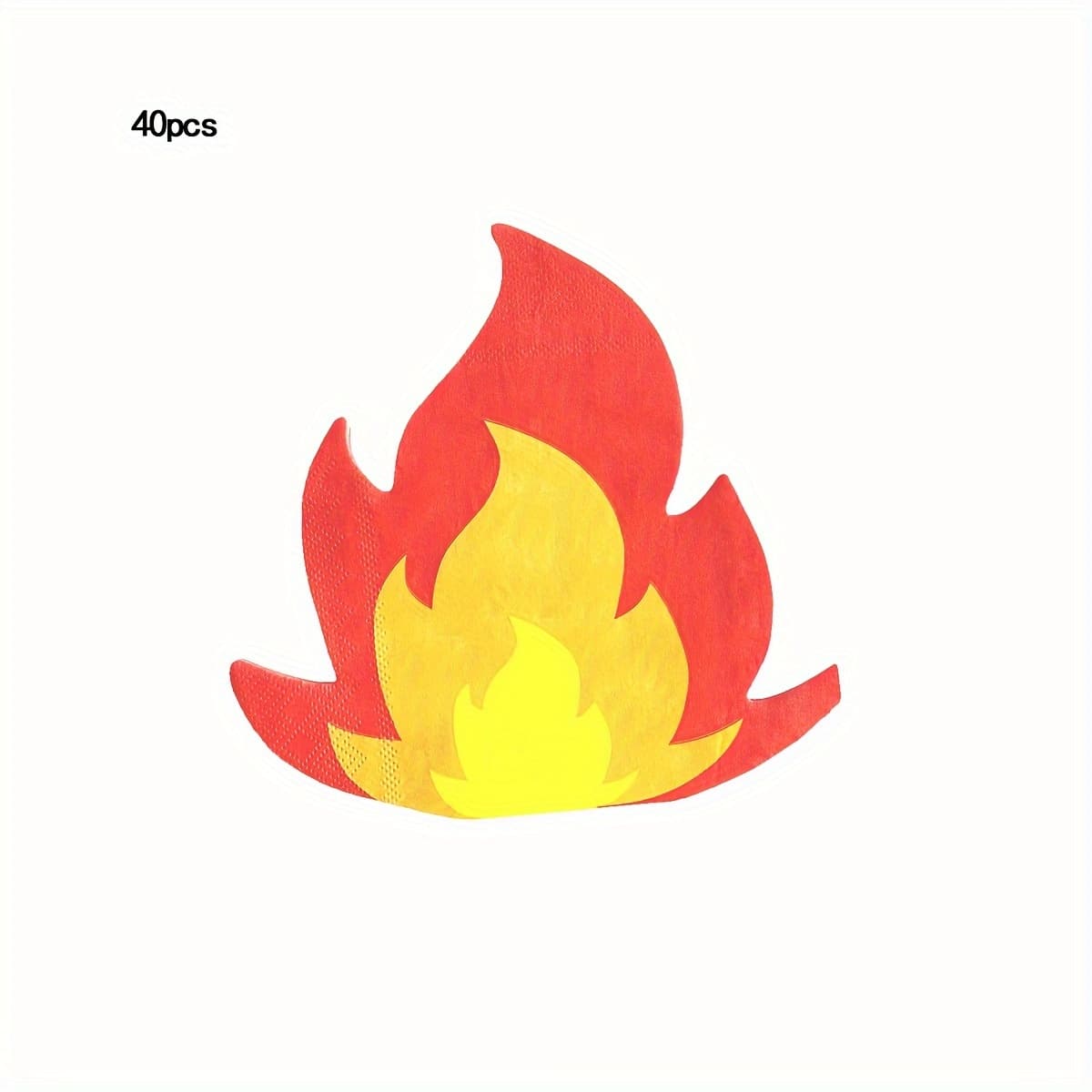 TEMU 40pcs Of Flame-themed Birthday Party Napkins, -themed Party Napkins, Home Decor, Birthday Decorations, Party Decorations, Decorative Napkins For Parties