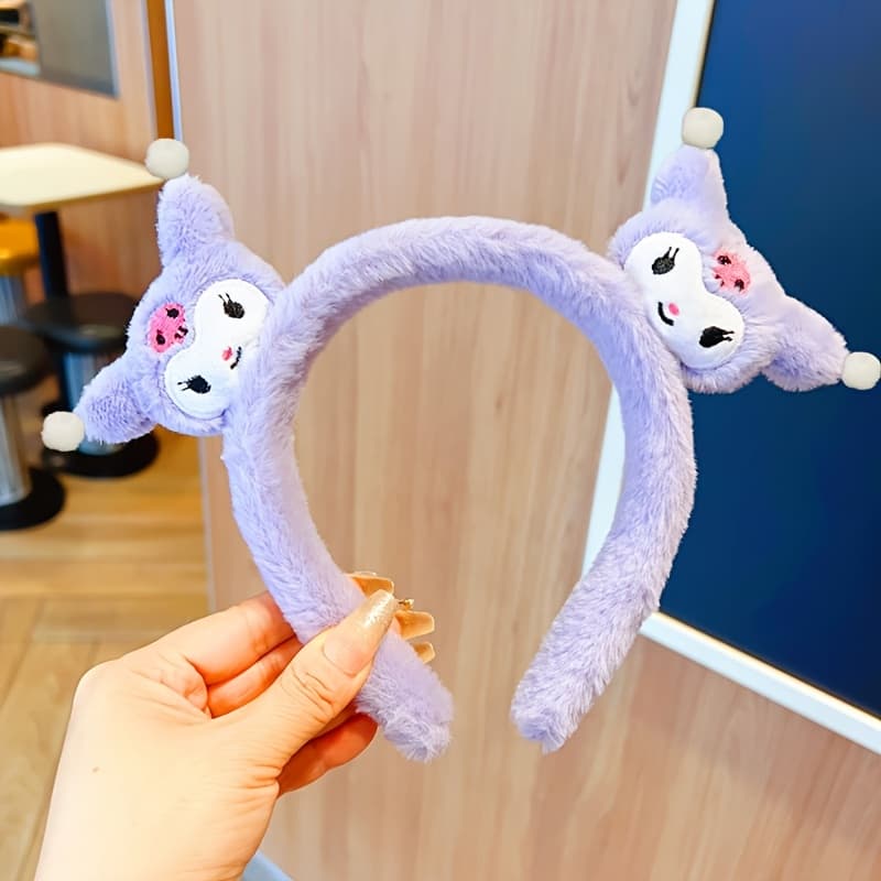 TEMU Melody And Cinnamoroll Wide Headband For Washing Face And Makeup, Non-pressing Hair Accessory