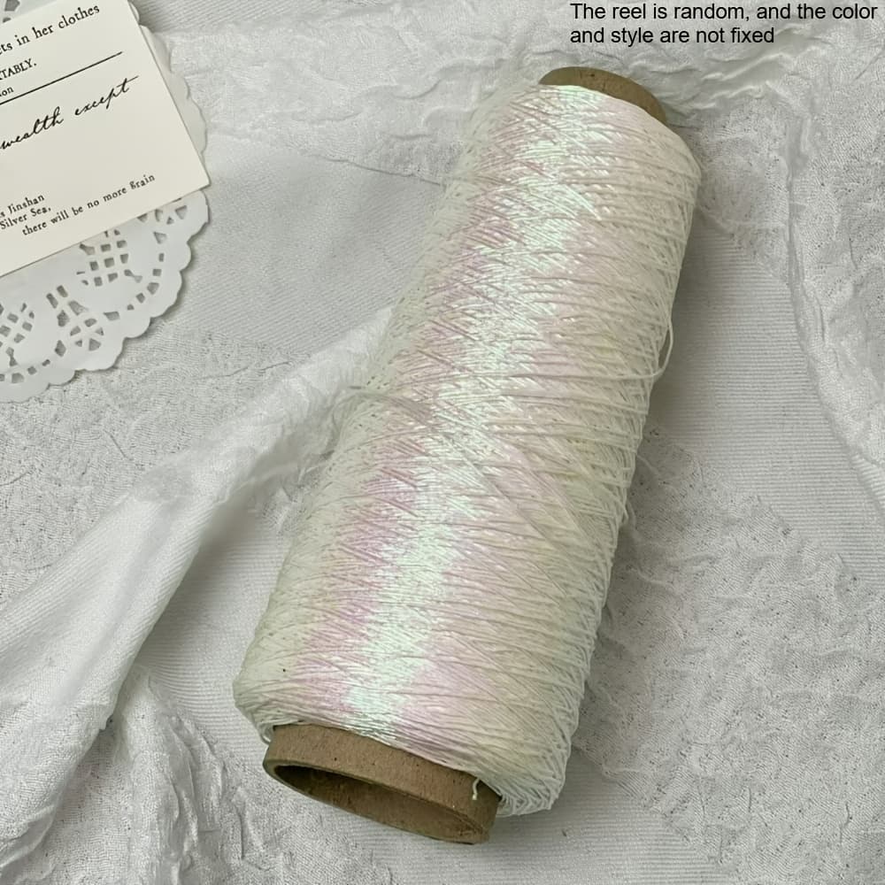 TEMU About 100g Of Fantasy Random Color Beaded Thread Length Is 100-150 Meters For Diy Braided Thread Suitable For Bag Hanging Decorations High-quality Beaded Thread And Rope