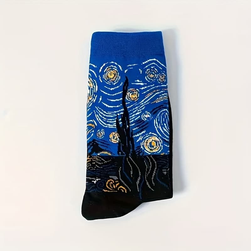 TEMU Cartoon Pattern Mid-calf Socks, Casual Socks Suitable For Outdoor Wear,