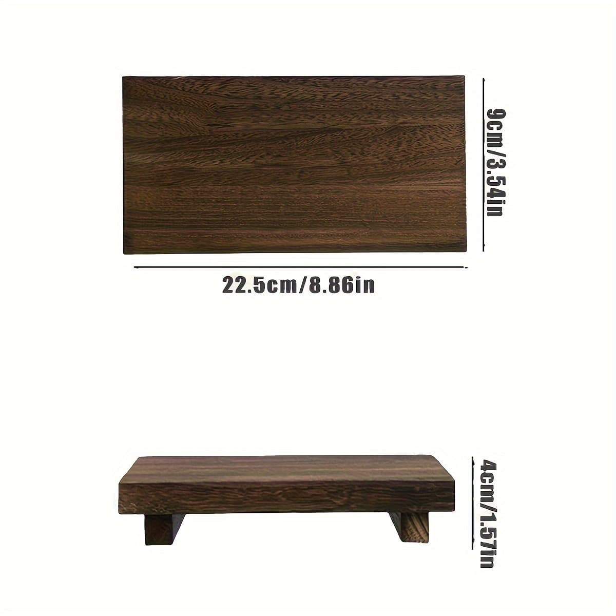 TEMU 1pc Wooden Storage Tray, Bathroom Decorative Stand, Bathroom Display Tray, Bathroom Decor, Bathroom Accessories, And Storage Supplies, Aesthetics Room Decor, Rustic Decor, Home Decor