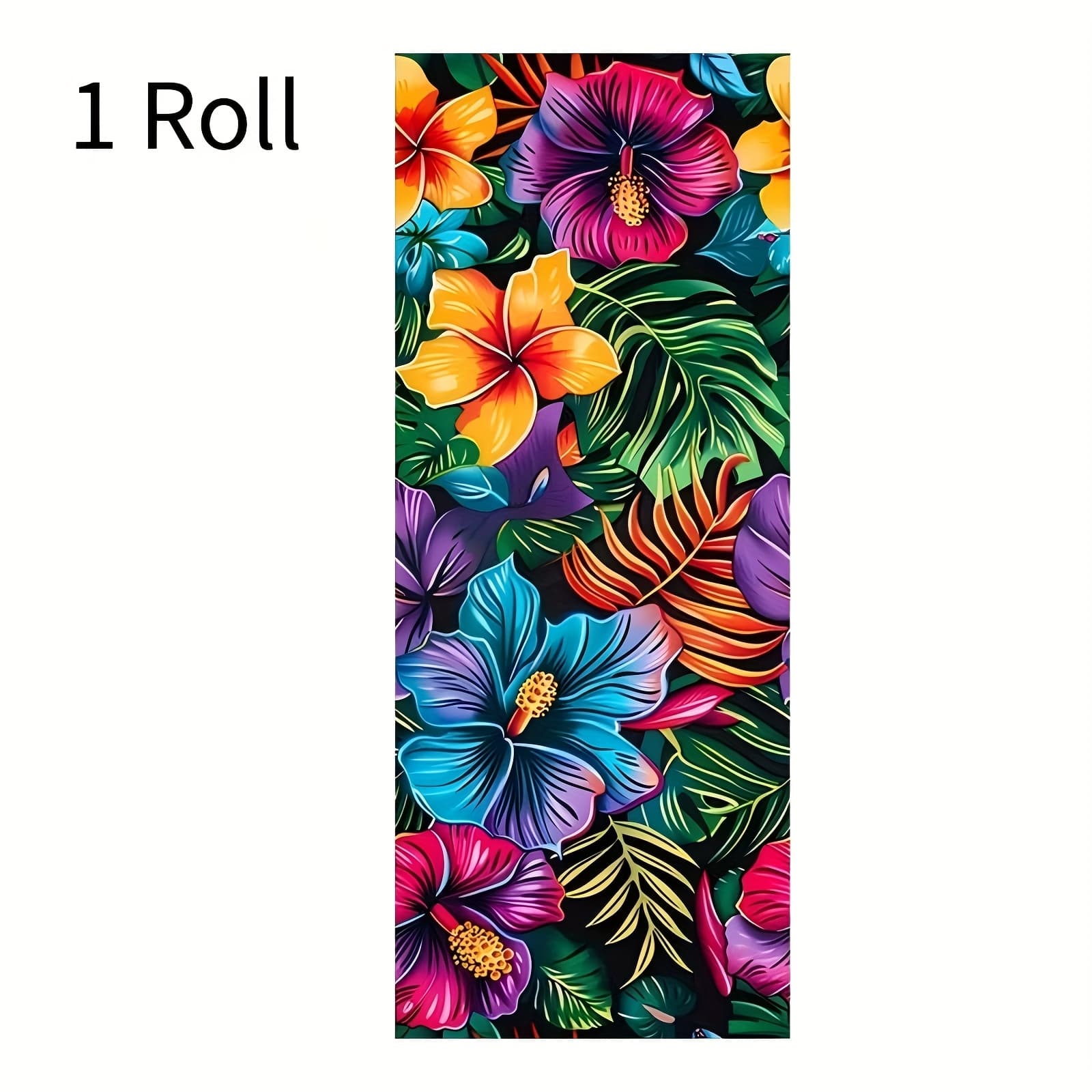 TEMU 1pc Self-adhesive Pvc Wallpaper Compatible For Kitchens, Bathrooms & Walls - Leaf Vinyl Film, Non-marking Removable With /// Patterns, Installation (no Glue Needed)