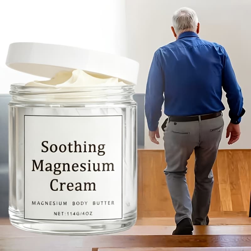 TEMU (local Warehouse Fast Delivery)114g Body Magnesium Cream, Rich In Magnesium- Deep Hydration For Smooth Joints, Non-greasy Formula, Safe& , Pre& Post Workout Light Beige Types, Natural D